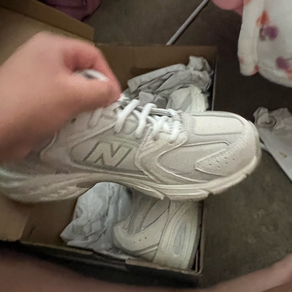 New Balance Kids' White Sneakers